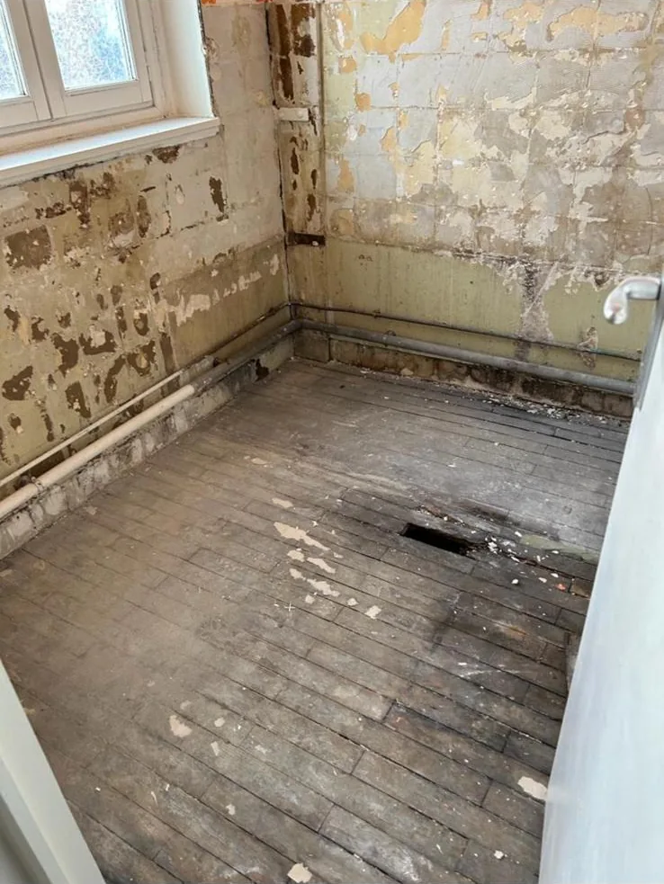 Salle d'eau avant travaux